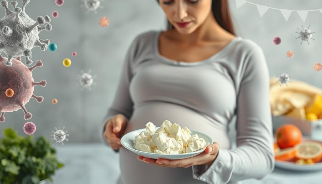 Rischi per il feto legati al consumo di ricotta non sicura in gravidanza